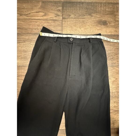 Reformation High Waisted Pleated Wide Leg Trouser Pants Black Sz 6 READ - Picture 7 of 10